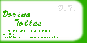 dorina tollas business card